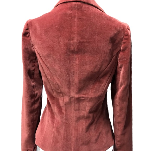Rebecca Taylor Blush Rose Velvet Collared Jacket - Picture 5 of 9